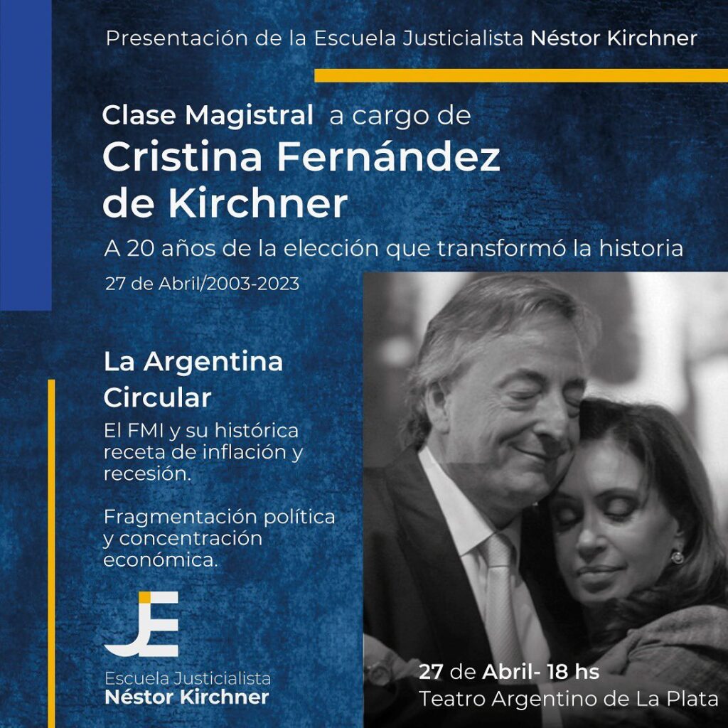 Cristina Kirchner presentará la Escuela Justicialista Néstor Kirchner