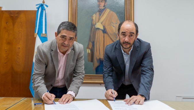EL INTENDENTE WALTHER MARCOLINI FIRMÓ UN NUEVO CONVENIO CON LA DGE POR EL FONDO DE FINANCIAMIENTO EDUCATIVO