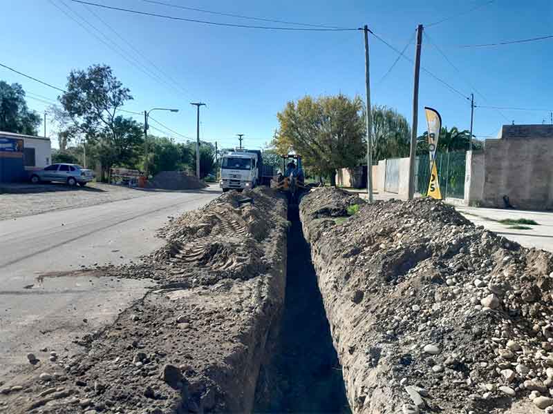 Las obras del gasoducto y el colector cloacal ingresan en fases definitivas