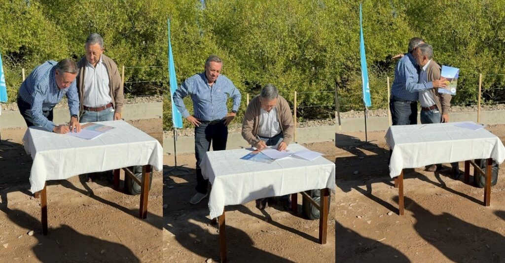MALARGÜE E IRRIGACIÓN FIRMAN UN IMPORTANTE CONVENIO