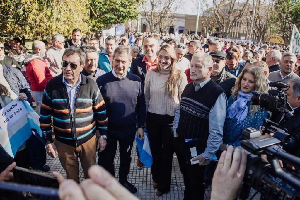 OMAR FÉLIX ACOMPAÑÓ A UNA MULTITUD DE SANRAFAELINOS QUE DEFENDIERON LA LUCHA ANTIGRANIZO