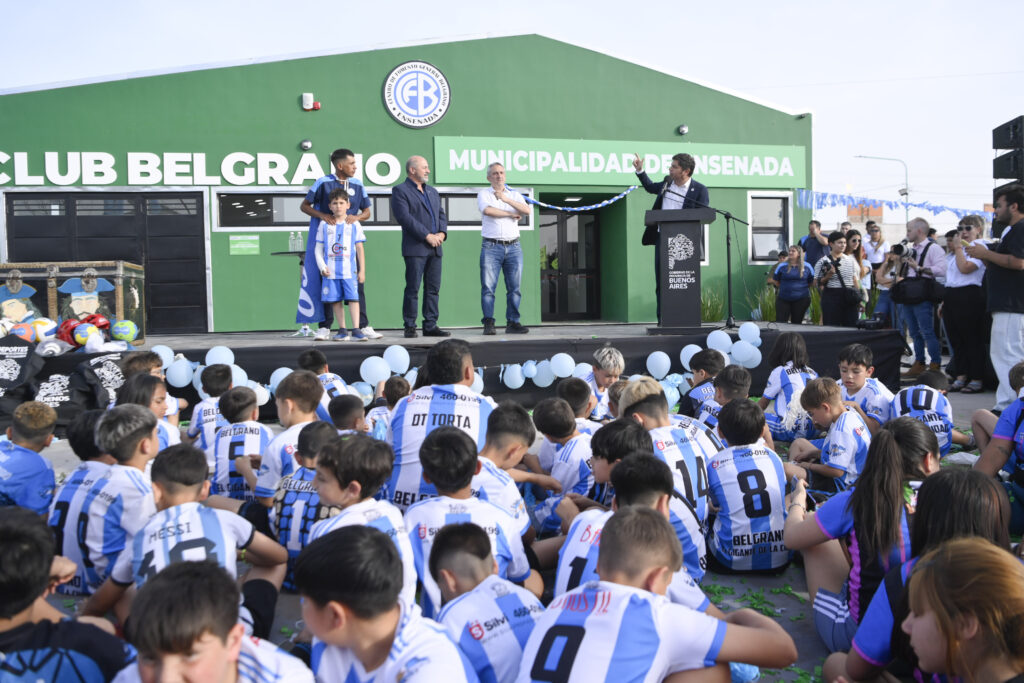 Kicillof inauguró el complejo deportivo Club Belgrano